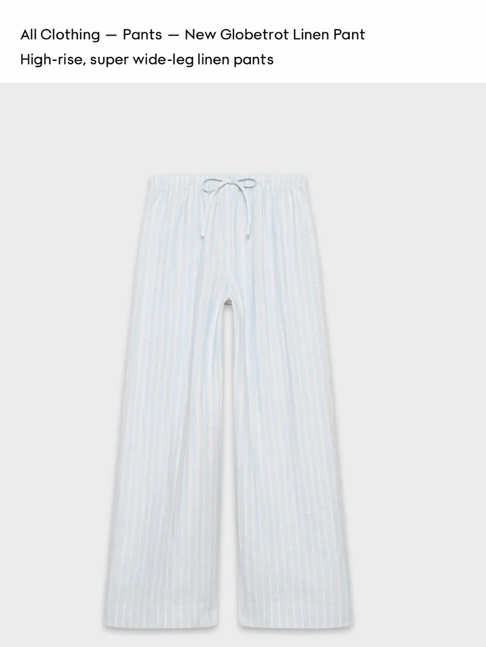 NWT Aritzia Little Moon New Globetrot linen pants 🔥
